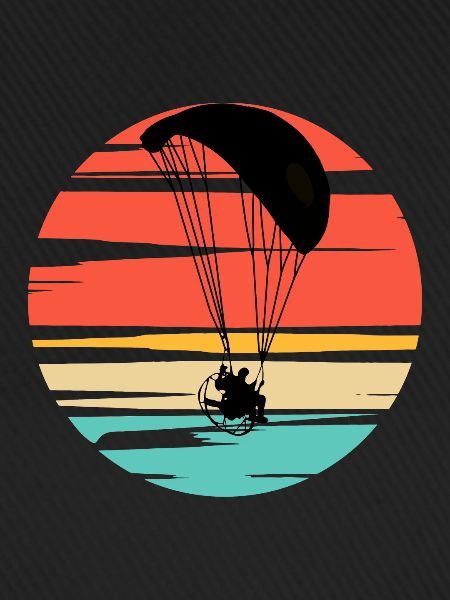 Paramotoring Powered Paragliding Sonnenuntergang