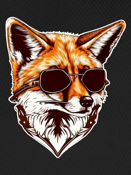 Fuchs cool mit Sonnenbrille