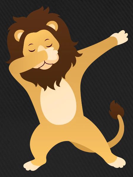 Lion Dab Dance - Cool Gift