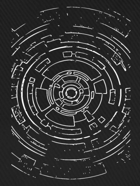 Kernkreis Nano-Tech Muster