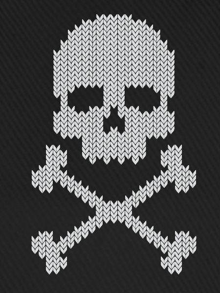 Schädel skull gestrickte