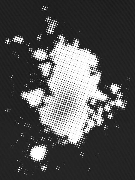 Flash, Punktehintergrund asymmetrisch | rasterized