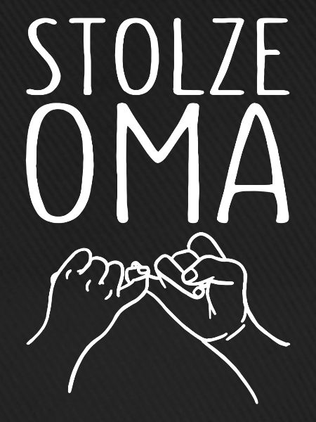 Stolze Oma Kleiner Fingerschwur Großmutter