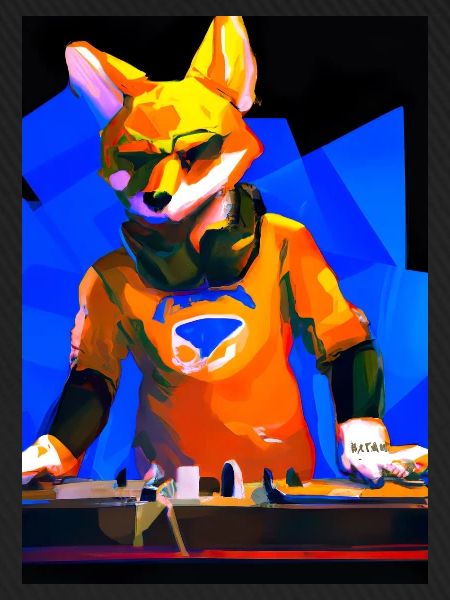 Fox am DJ-Pult