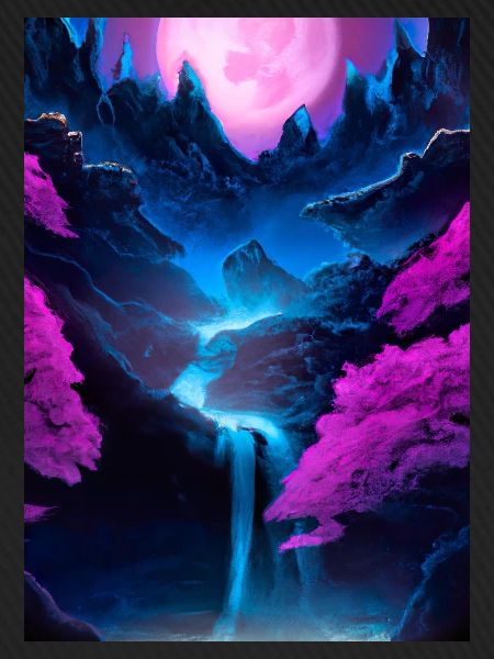 Mystischer Wasserfall