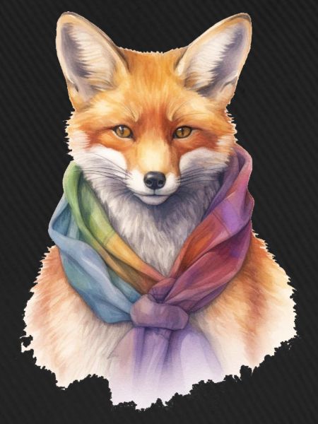 Fuchs mit Schal