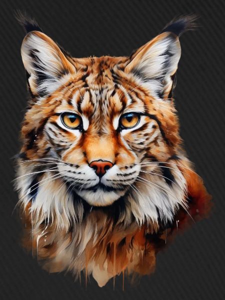 Luchs Portrait – Wildtier Design