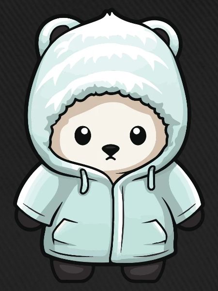 Eisbär Winter Polar Bär Comic
