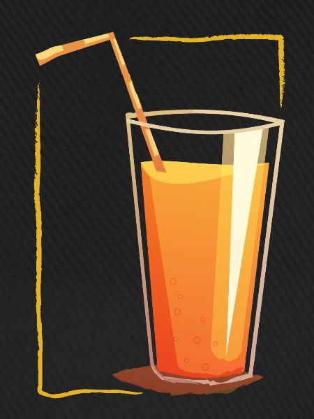 Drink in a frame