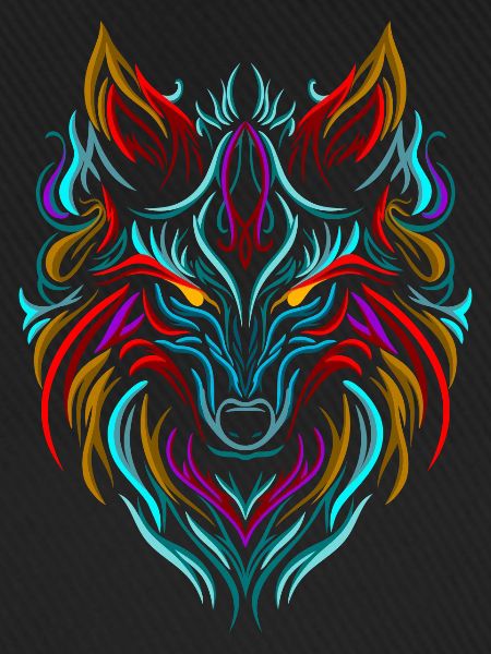 Wolf Tattoo Bunt