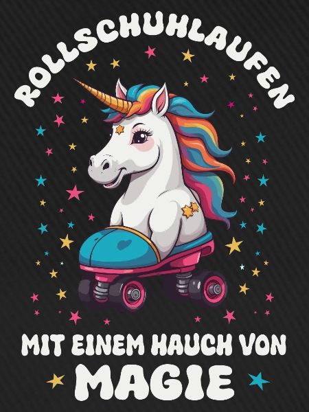 Einhorn Rollschuhlaufen