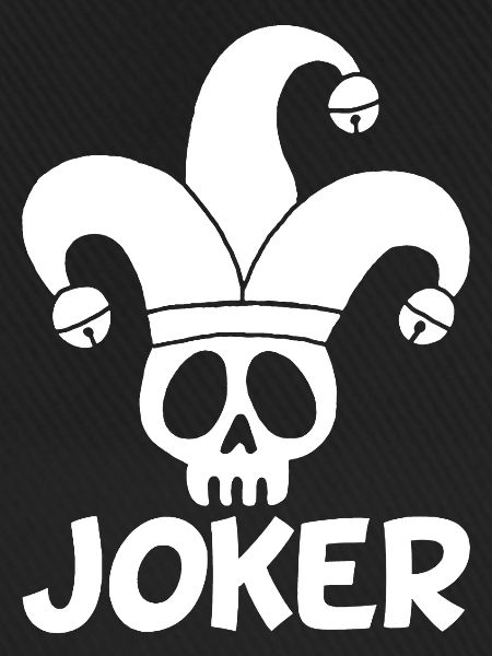 Weißer Joker Totenschädel