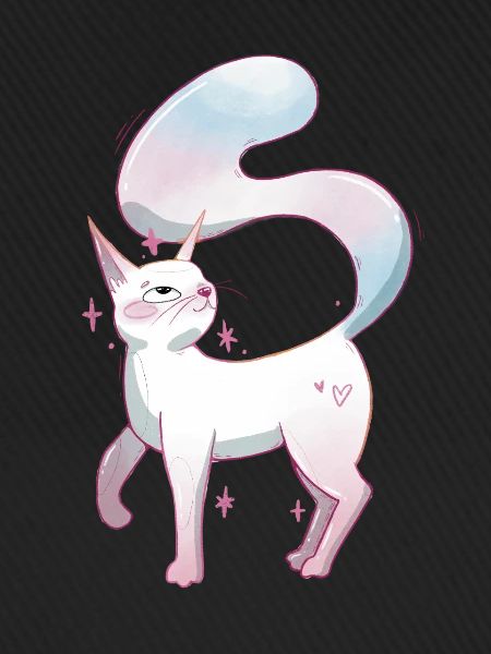 Süße Katze trans pride