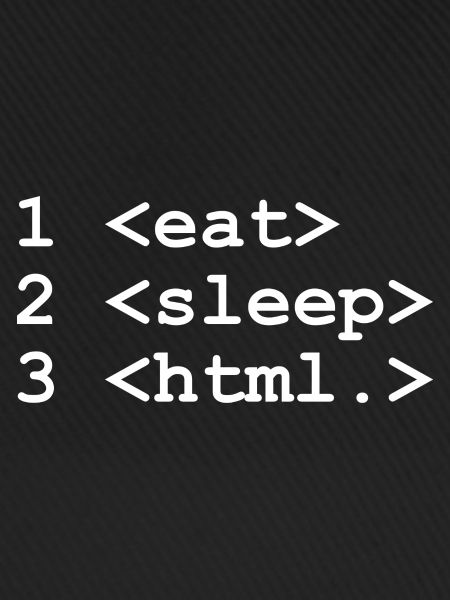 eat sleep html