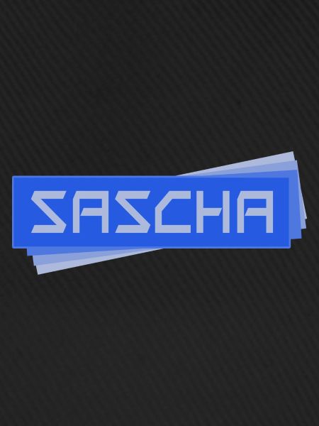 Namensschild SASCHA Sascha