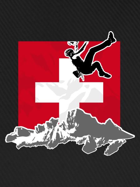 Climbing - Moutains & Swiss Flag