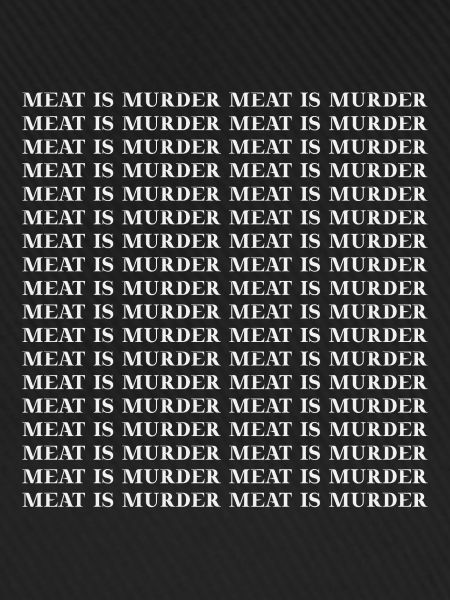 Meat is murder Vegan Geschenkidee