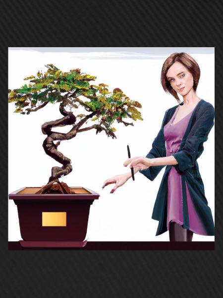 Gemälde Bonsai