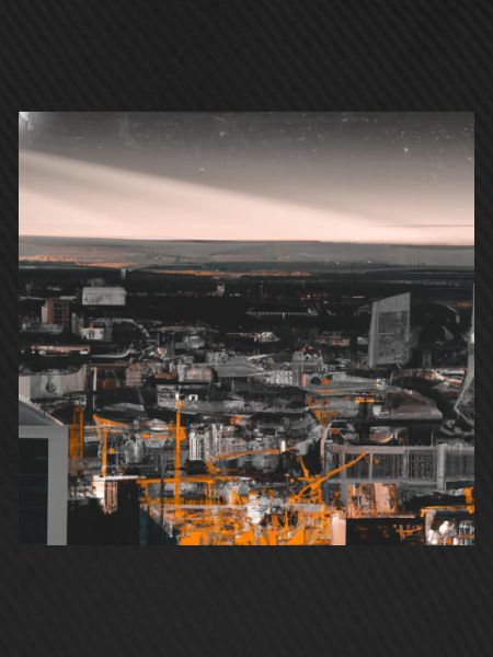 Stadt im Dunkeln