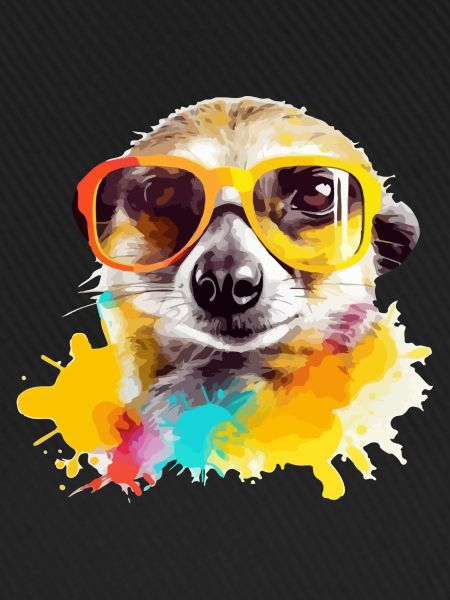 Exou das Erdmännchen mit Brille