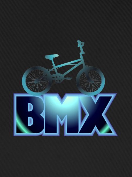BMX Rad blau