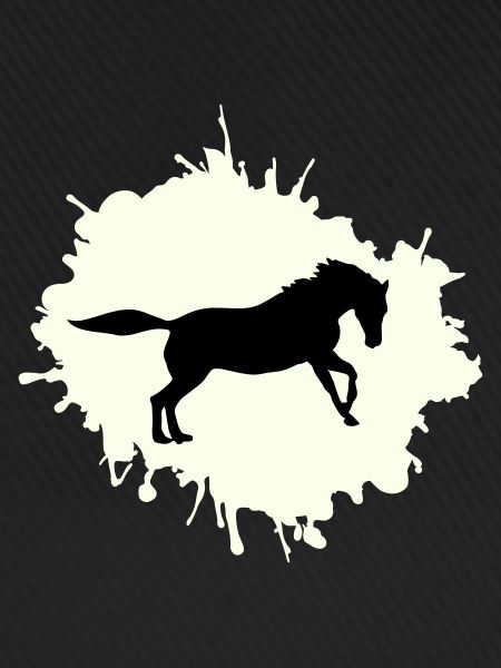 pferd klecks