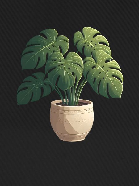 Wunderschöne Monstera Pflanze