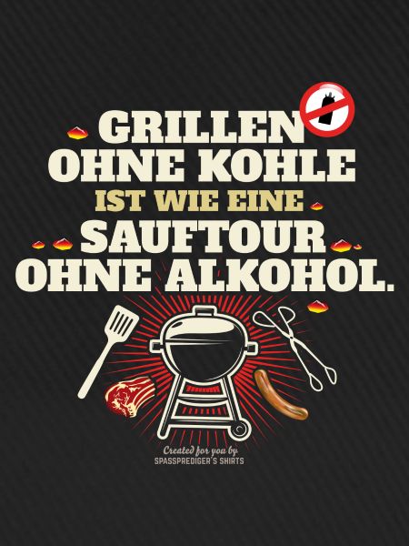 Grillen ohne Kohle Button