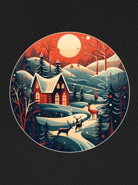Weihnachtswinterlandschaft