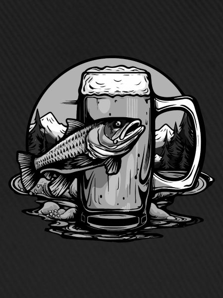 Bierglas Angeln