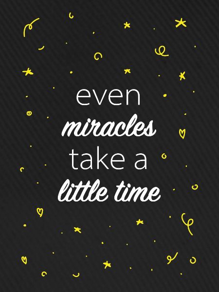Miracles ahead