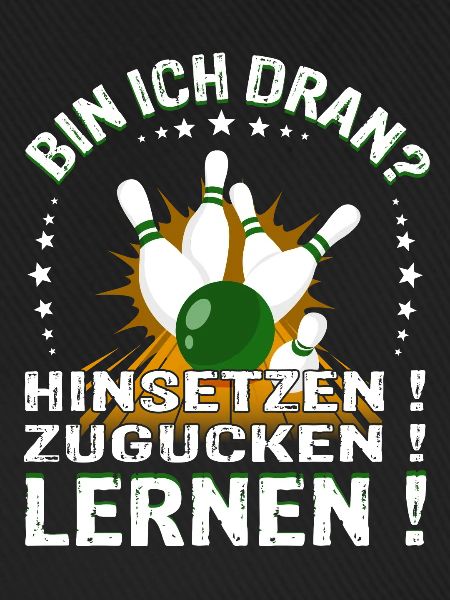 "Bin ich Dran?" Kegelspieler Kegler