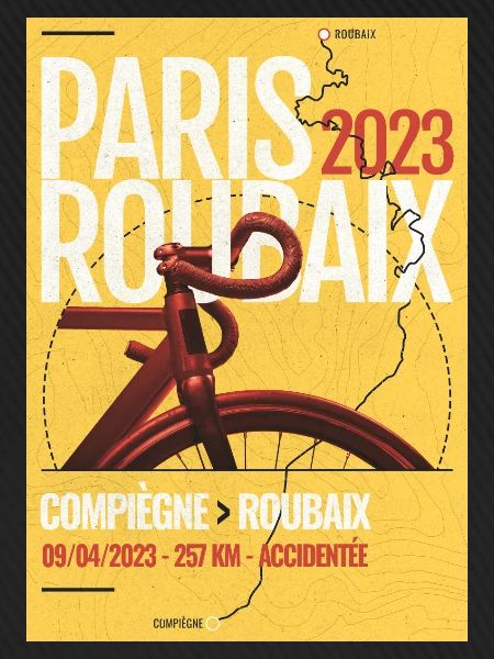 Rennradwettbewerb Paris-Roubaix 2023