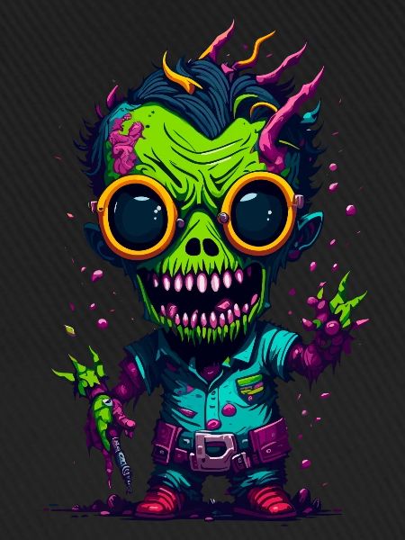 Bunter cooler Zombie