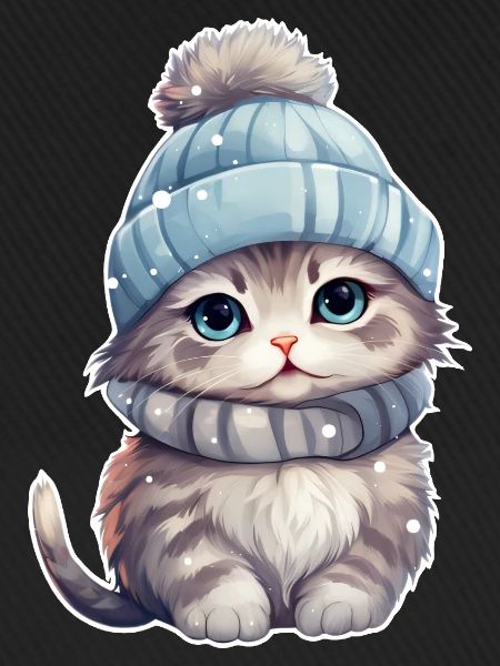Winter Katze