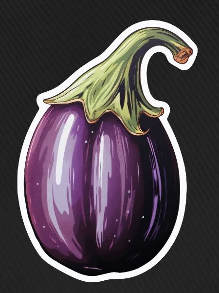 Aubergine bauchig