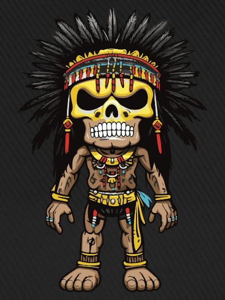 Apache Indianer Skelett