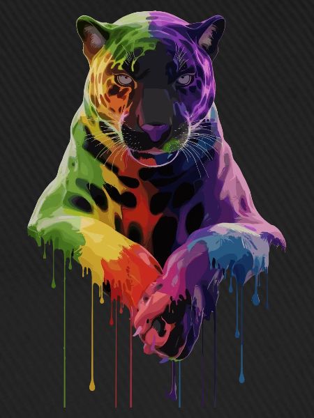 Schwarzer Panther Großkatze
