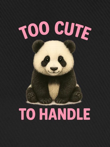 Niedlicher Panda mit Spruch