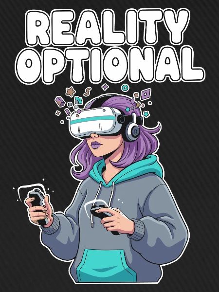 Reality Optional VR Gamerin
