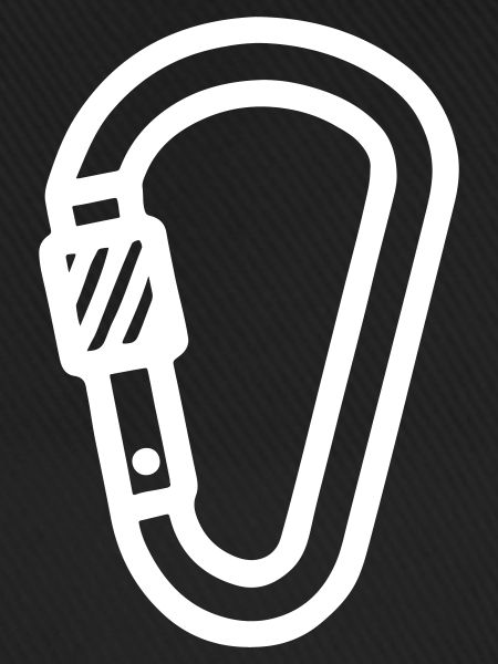 Karabiner Symbol Klettern