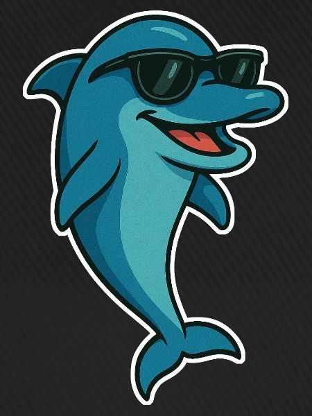 Delfin mit Sonnebrille
