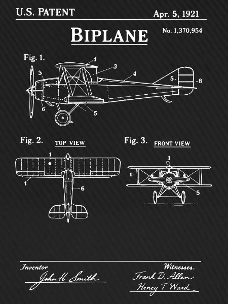 Skizze des Doppeldecker-Bauplans