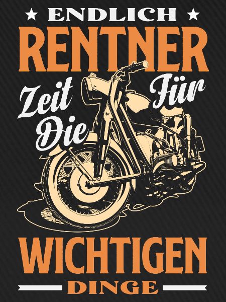 Endlich Rentner Wichtige Dinge