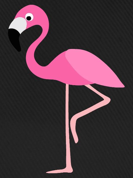 Rosa Flamingo Vektor-Print