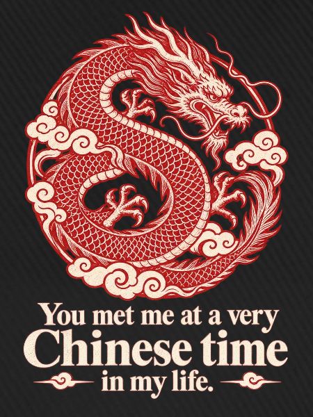 Chinesisches Drachenwolken-Emblem