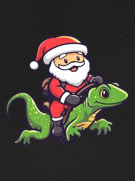 Echse Weihnachtsmann
