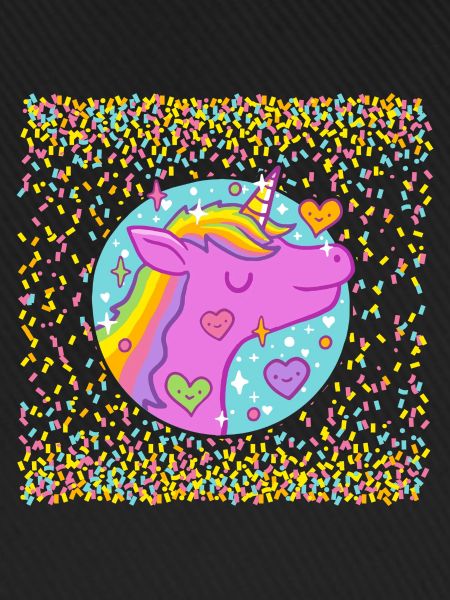 Einhorn im Glitzer