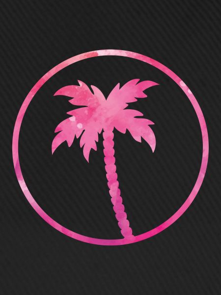 palm tree pink design