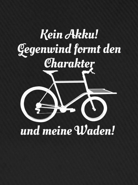 Cargobike, Lastenrad, Gegenwind, Spruch